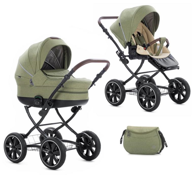 Коляска 2 в 1 Noordi Fjordi Classic Melange Olive Melange 896/1/B