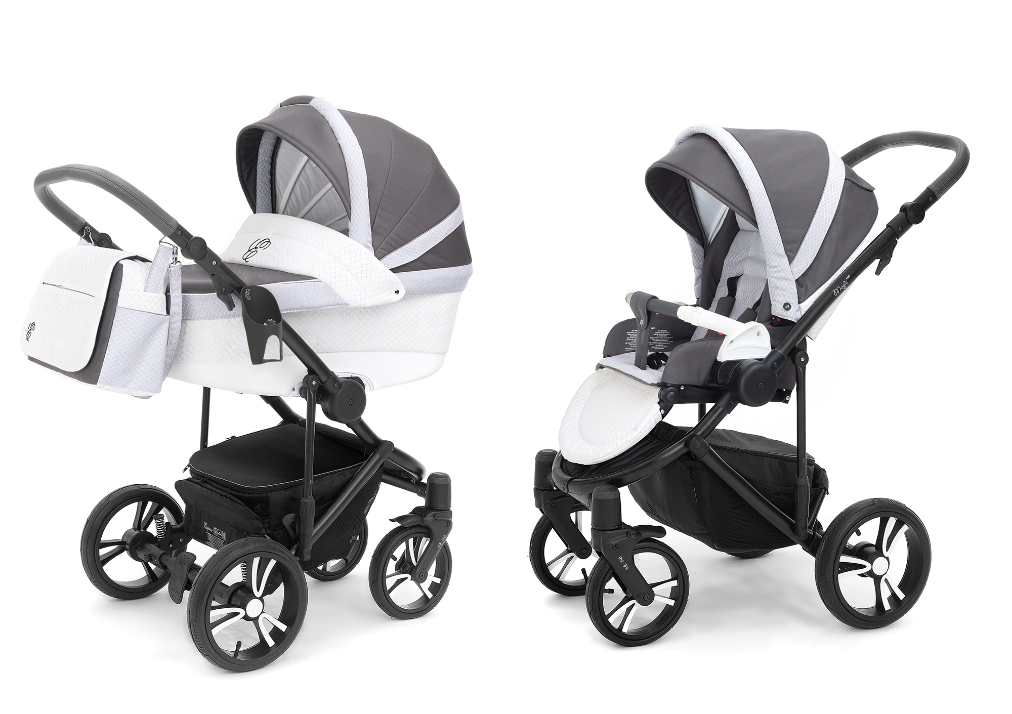 Коляска 2 в 1 Esspero Grand Magic Pro (шасси Black) Royal Light Grey