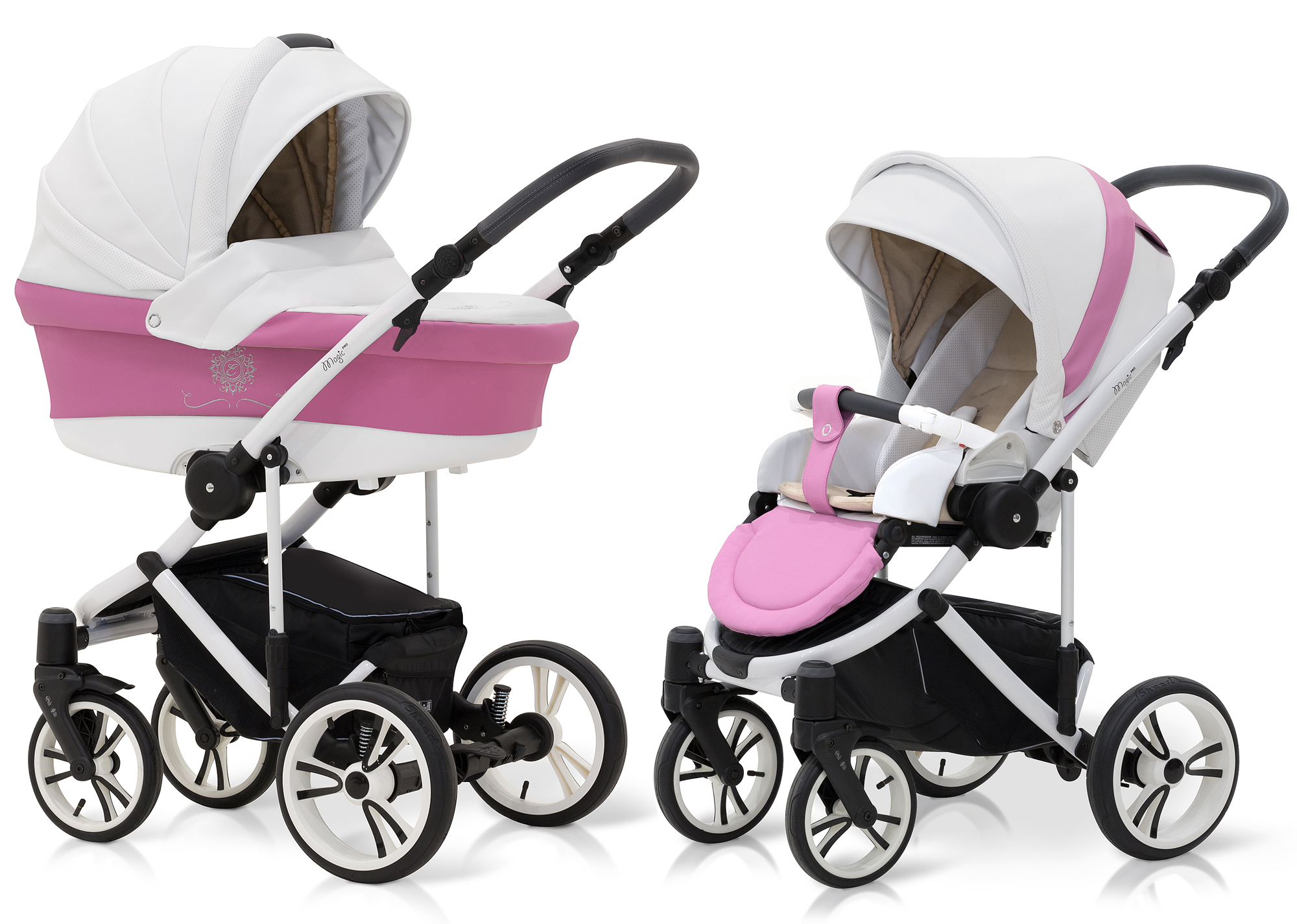 Коляска 2 в 1 Esspero LE Alesund (шасси White) Pink