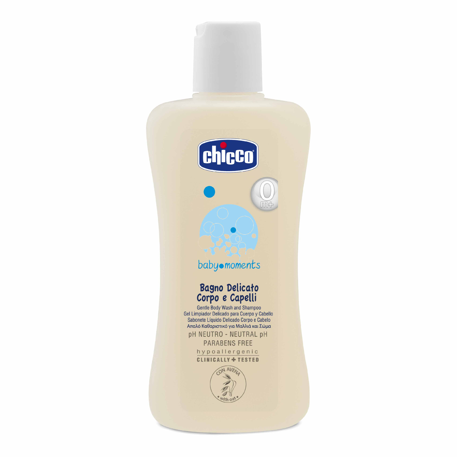 Шампунь для тела и волос Chicco Baby Moments Овес 200 мл
