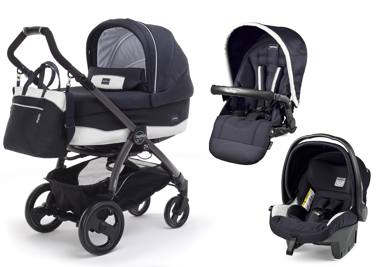 Коляска 3 в 1 Peg Perego Book 51 Primonido SL Modular Luxe Blue