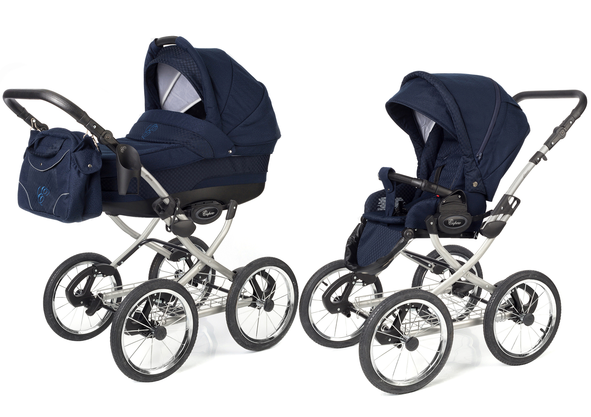 Коляска 2 в 1 Esspero Classic (шасси Grey) Mar Carbon