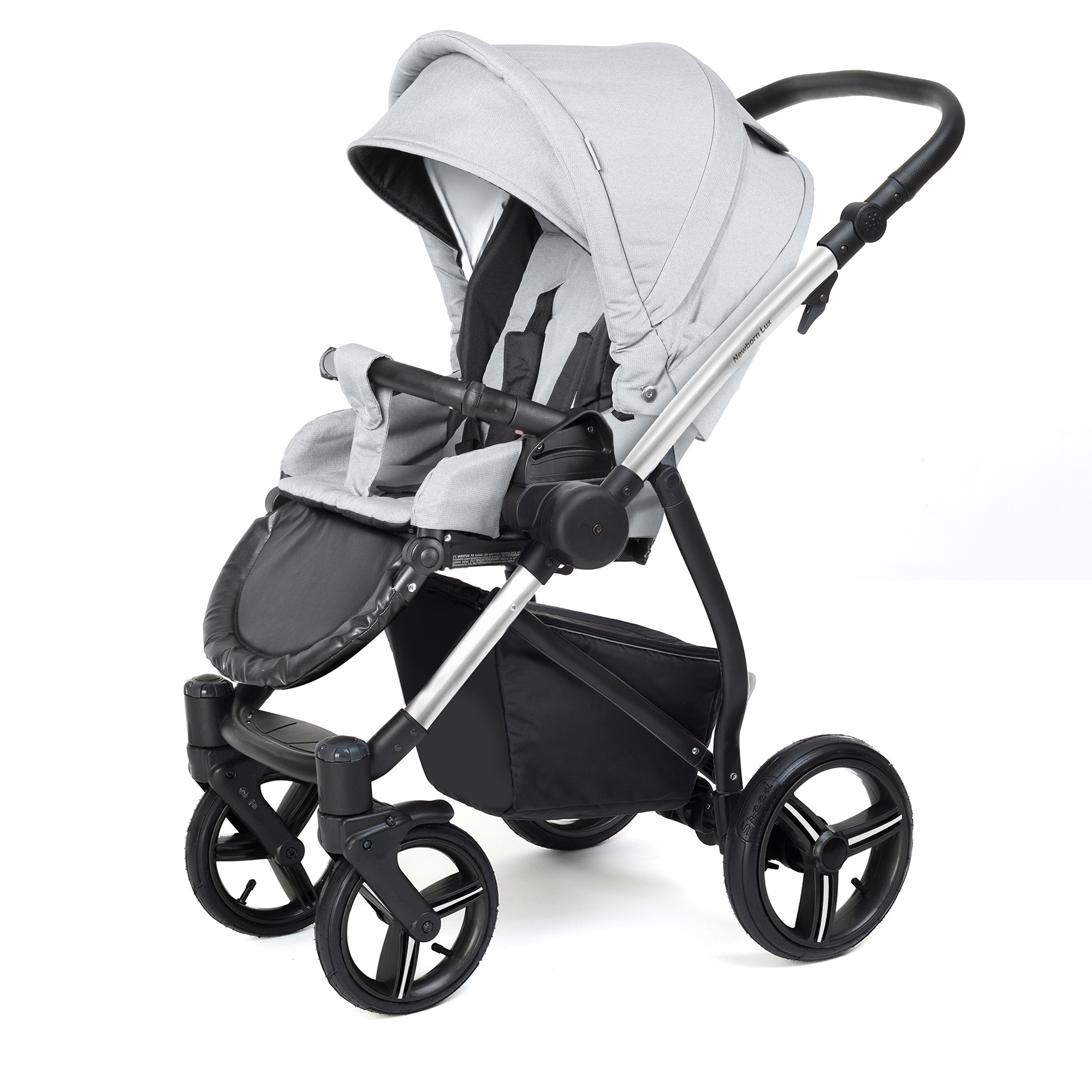 Прогулочная коляска Esspero Newborn Lux Alu (шасси Chrome) Steel