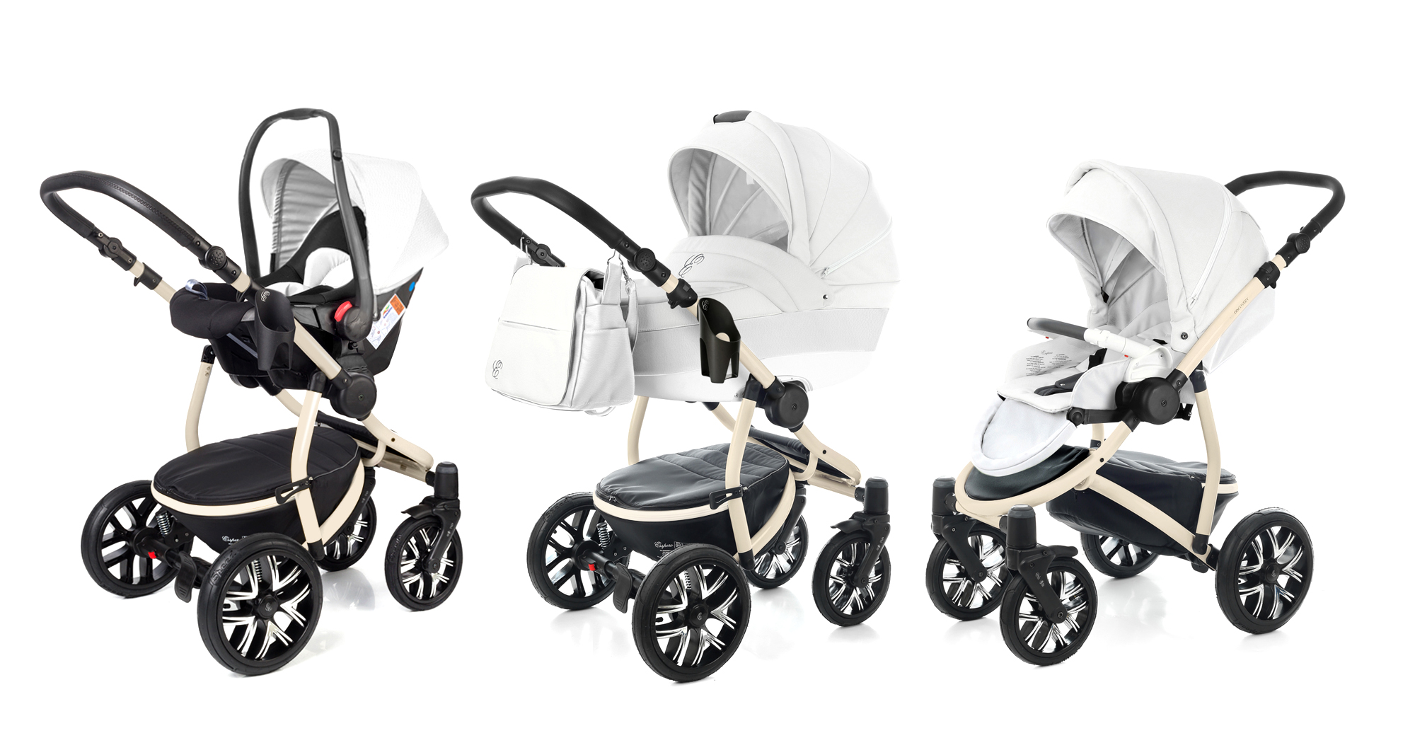 Коляска 3 в 1 Esspero Grand Discovery (шасси Beige) Argtic leatherette