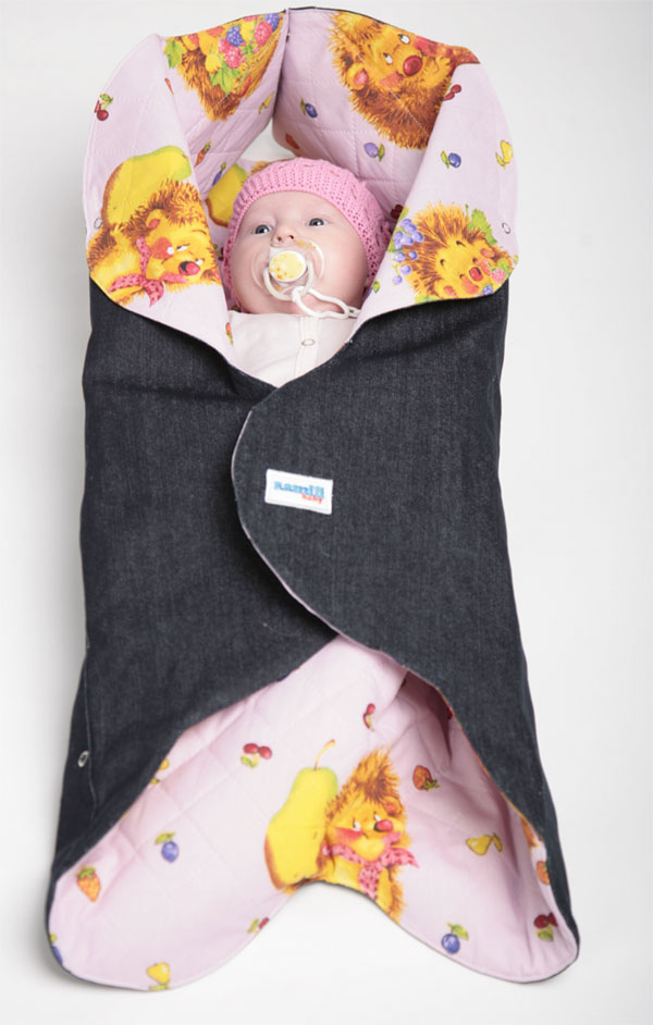 Конверт для новорожденного Ramili Denim Style Pink