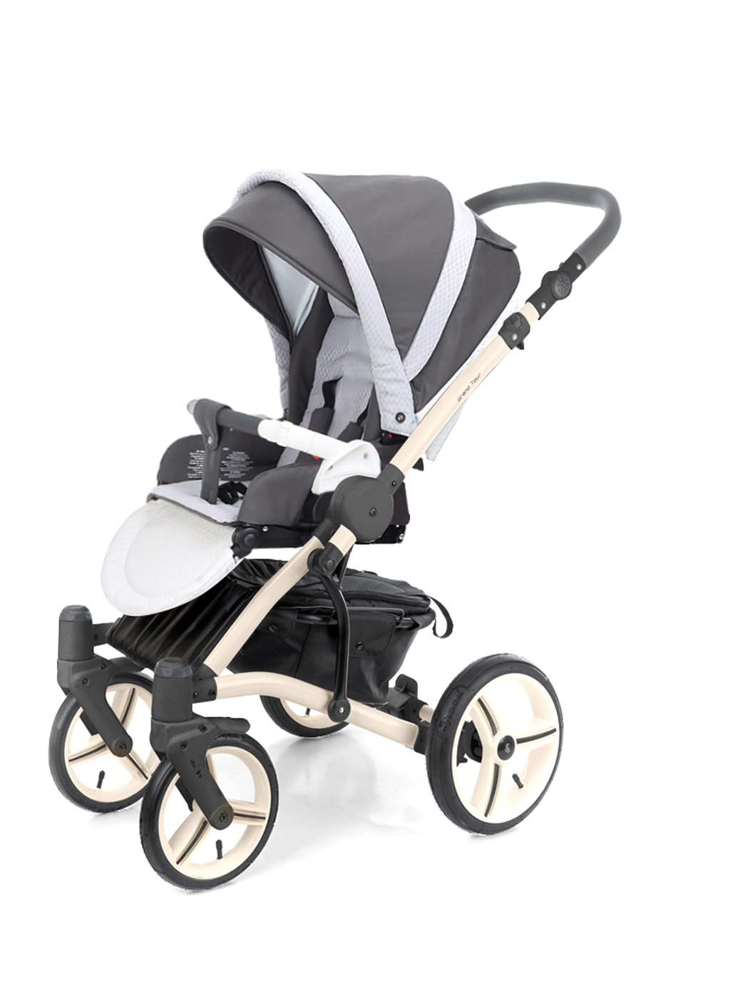Прогулочная коляска Esspero Grand Tour (шасси Beige) Royal Light Grey