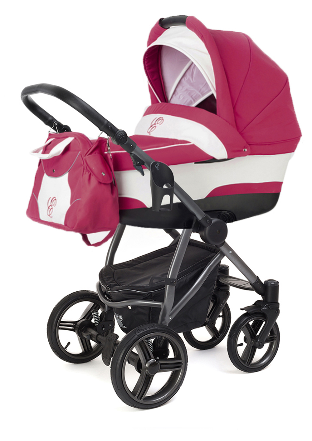 Коляска для новорожденных Esspero Newborn Lux (шасси Graphite) Borduex