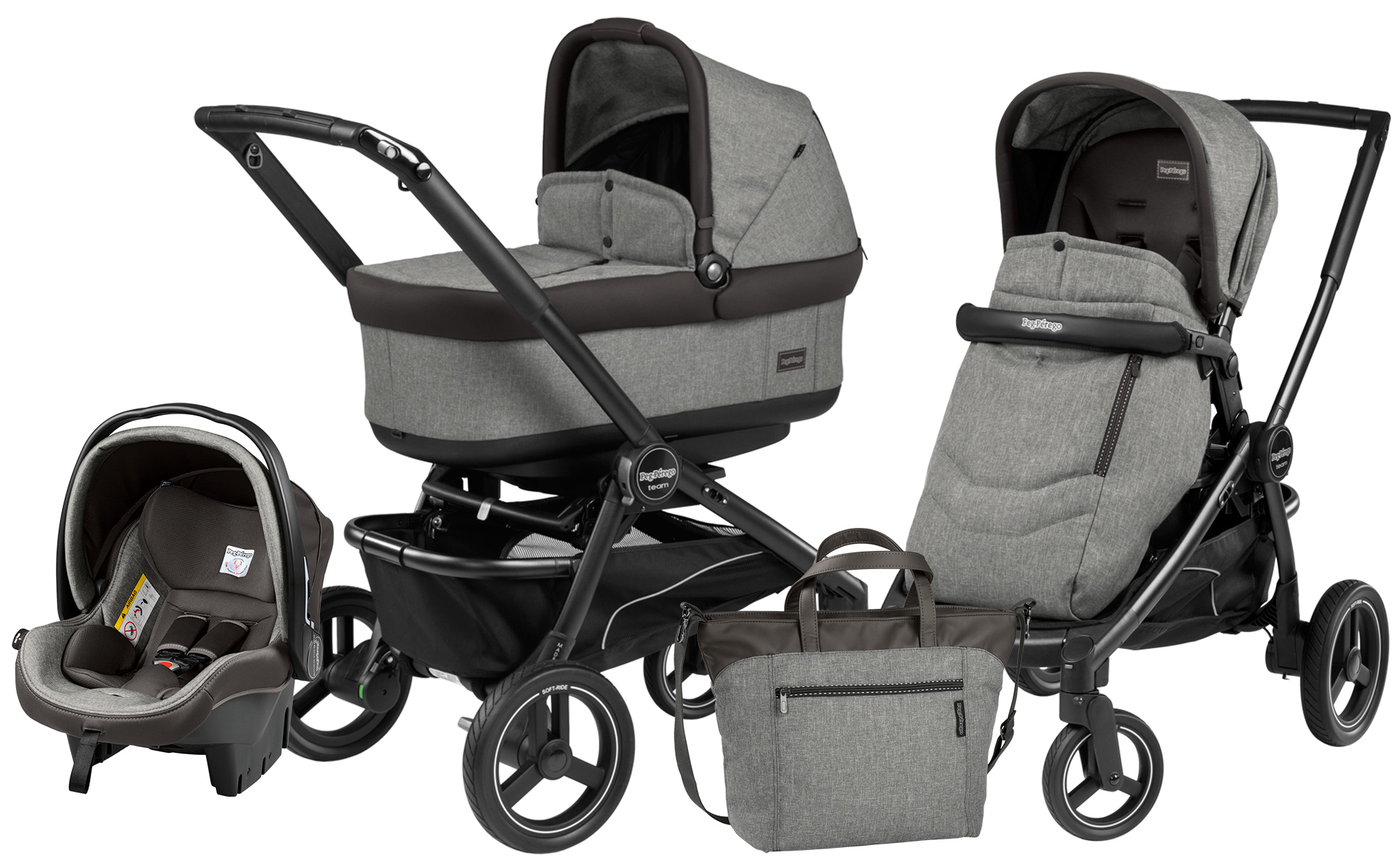 Коляска 3 в 1 Peg Perego Team Pop Up Set Modular Atmosphere