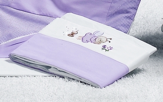 Постельный комплект Roman Baby LUCCIOLE 3 предмета Light Purple (Фиолетовый)