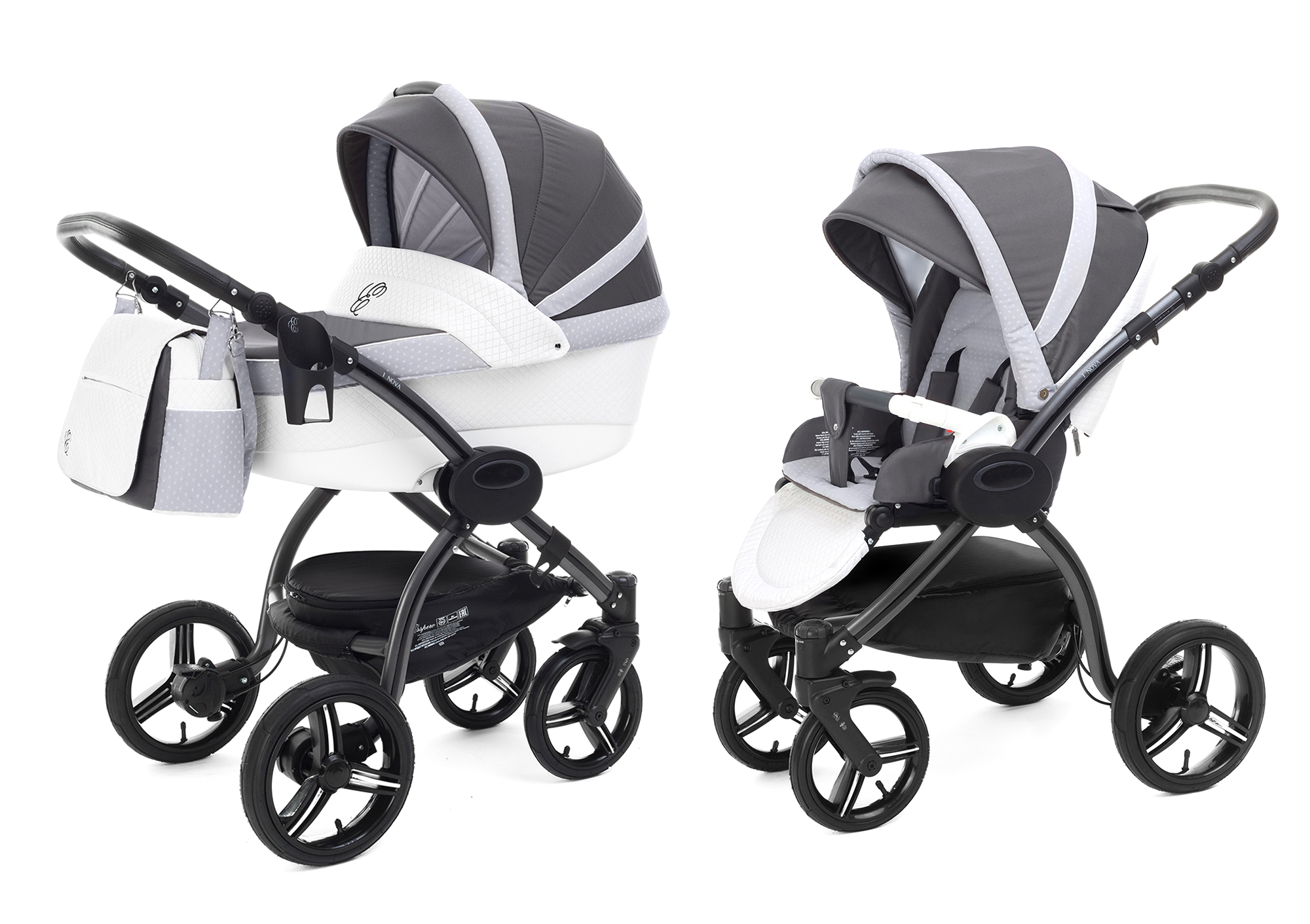 Коляска 2 в 1 Esspero Grand I-Nova (шасси Graphite) Royal Silver