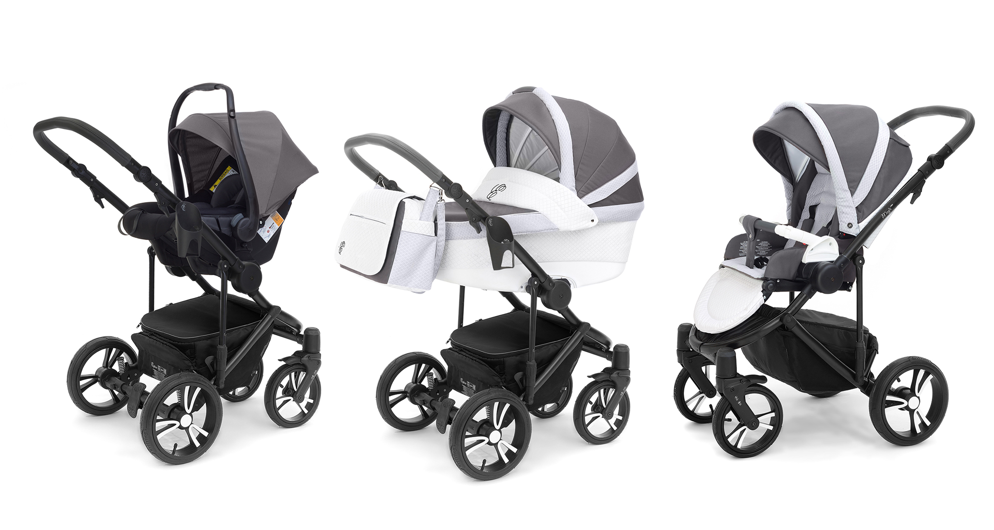 Коляска 3 в 1 Esspero Grand Magic Pro (шасси Black) Royal Light Grey