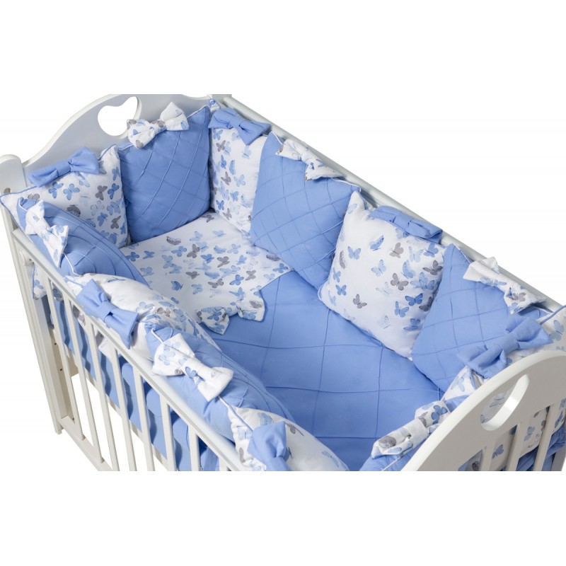 Бортики в кроватку Ma Licorne La Foret Bleu (голубой)