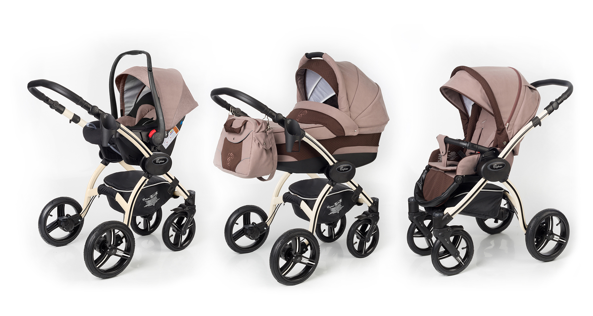 Коляска 3 в 1 Esspero I-Nova (шасси Beige) Luna