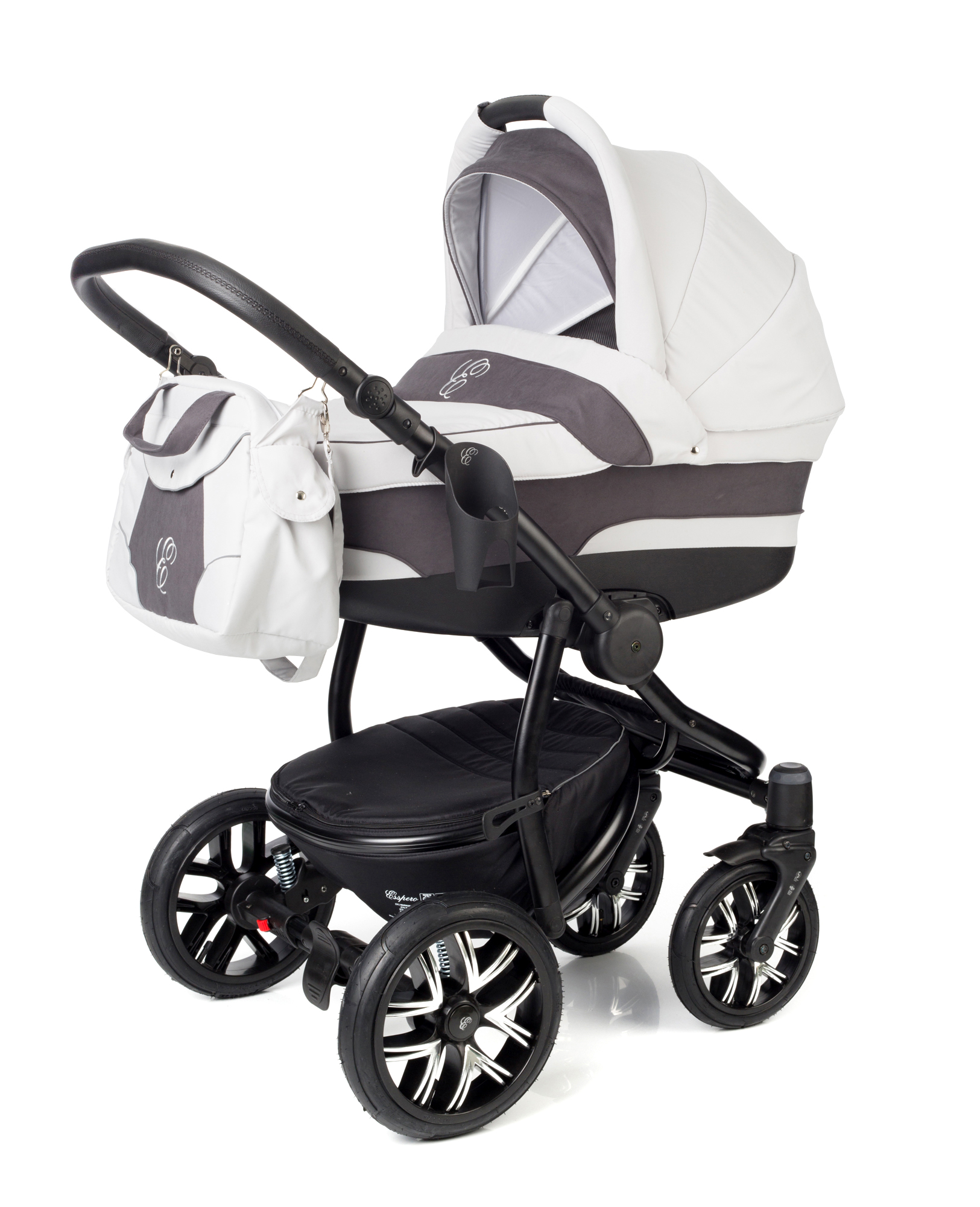 Коляска для новорожденных Esspero Discovery (шасси Black) Grey