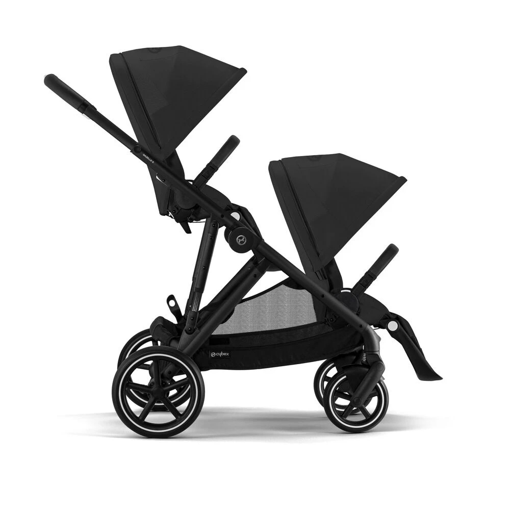 Прогулочная коляска для двойни Cybex Gazelle S BLK Moon Black