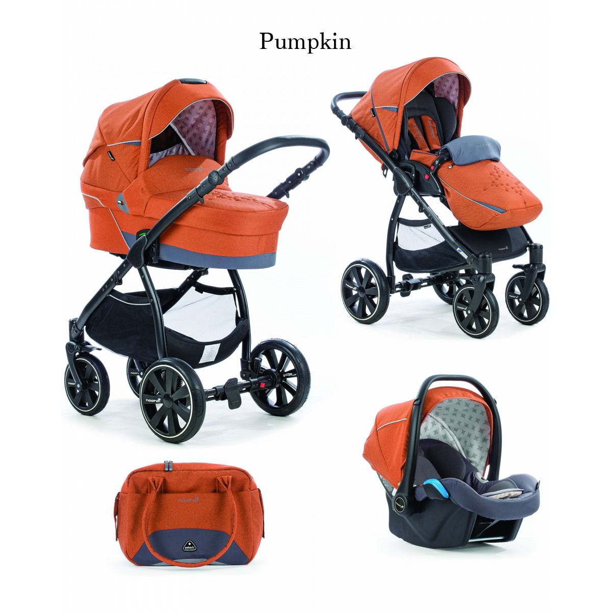 Коляска 3 в 1 Noordi Polaris Compfort Pumkin