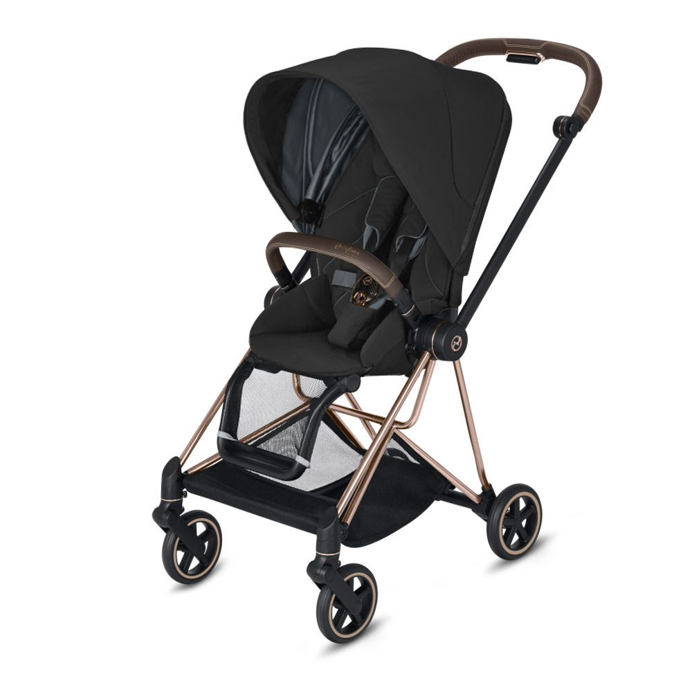 Прогулочная коляска Cybex MIOS III (шасси Rosegold) Deep Black