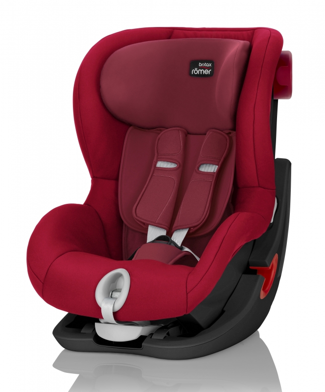 Автокресло Britax Römer King II Black Series Flame Red Trendline