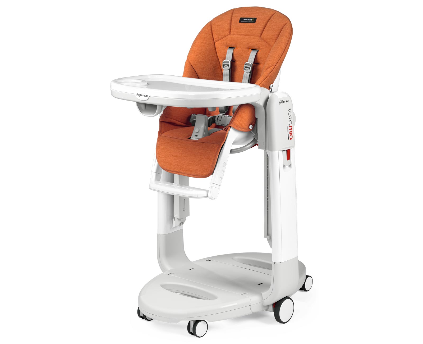 Стульчик для кормления Peg Perego Tatamia Follow Me Wonder Orange 2022