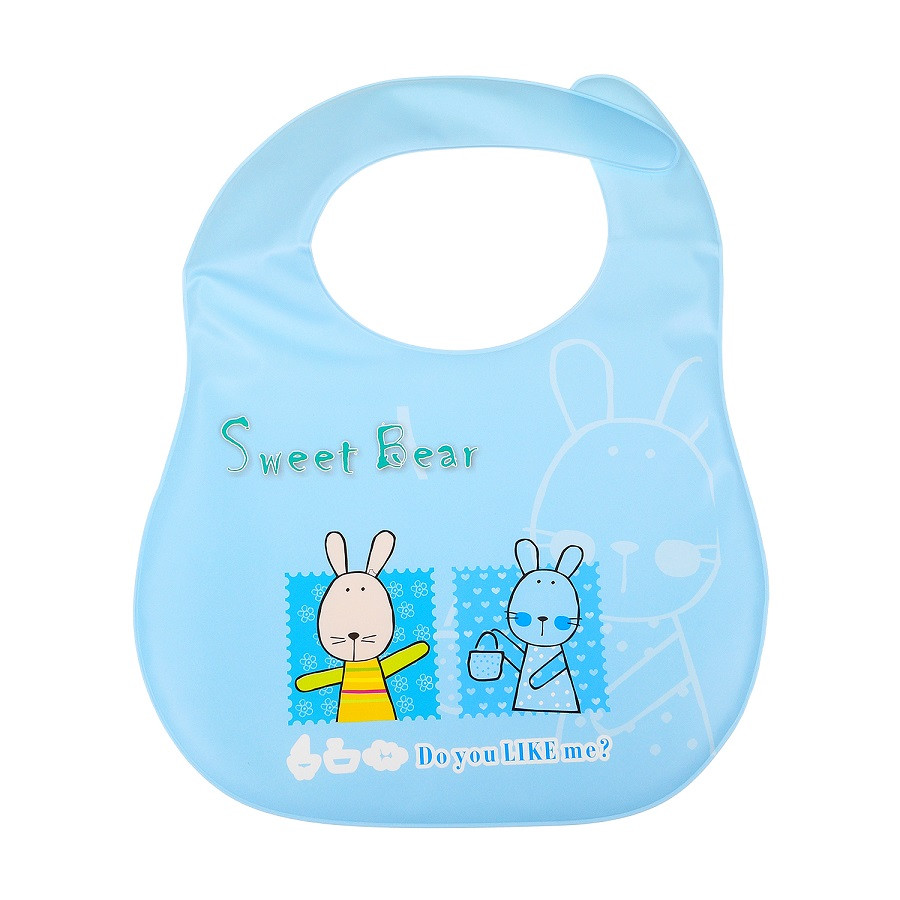 Нагрудник непромокаемый Uviton 6+ арт. 0237 Sweet Bear, голубой