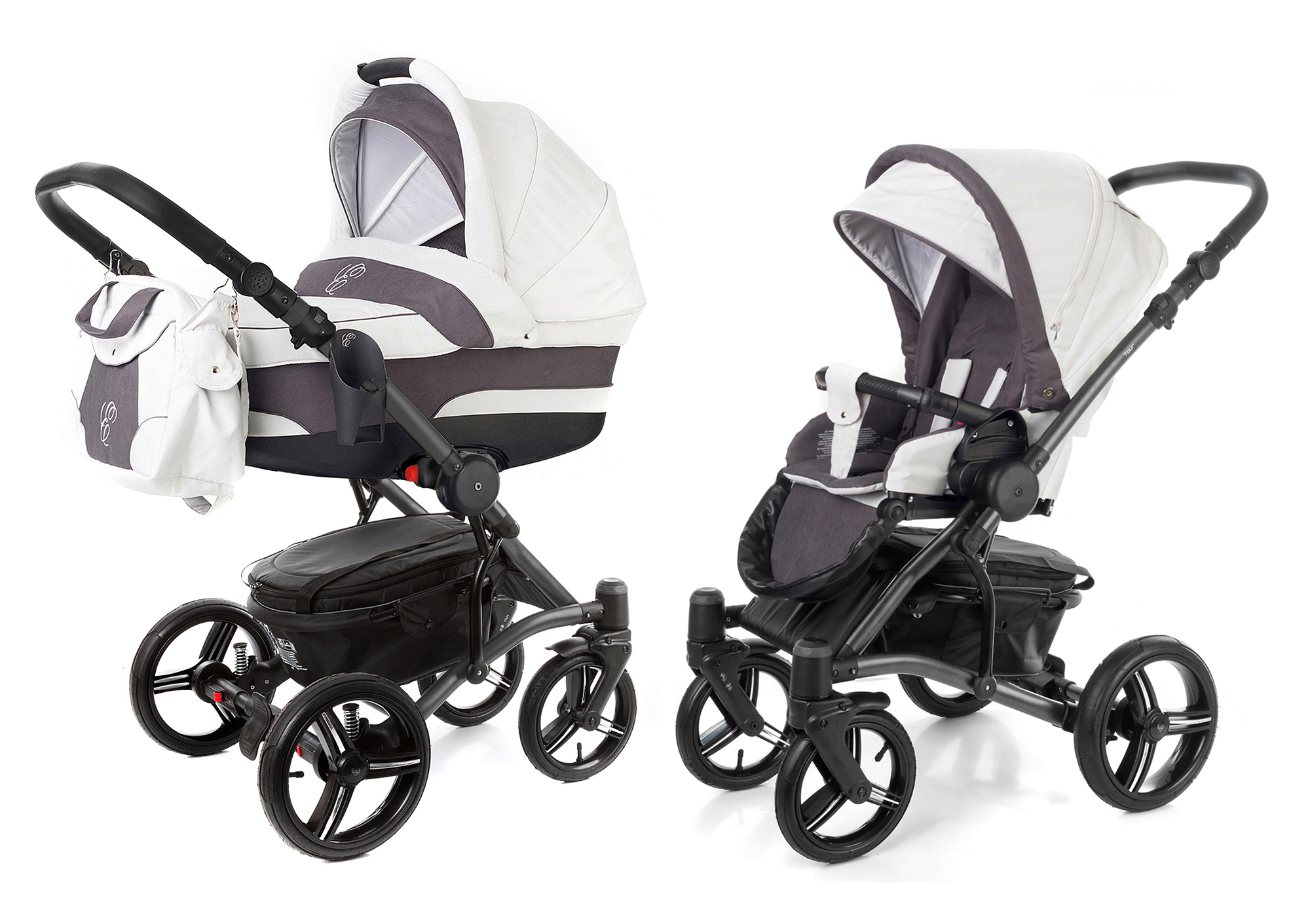 Коляска 2 в 1 Esspero Tour (шасси Graphite) Grey