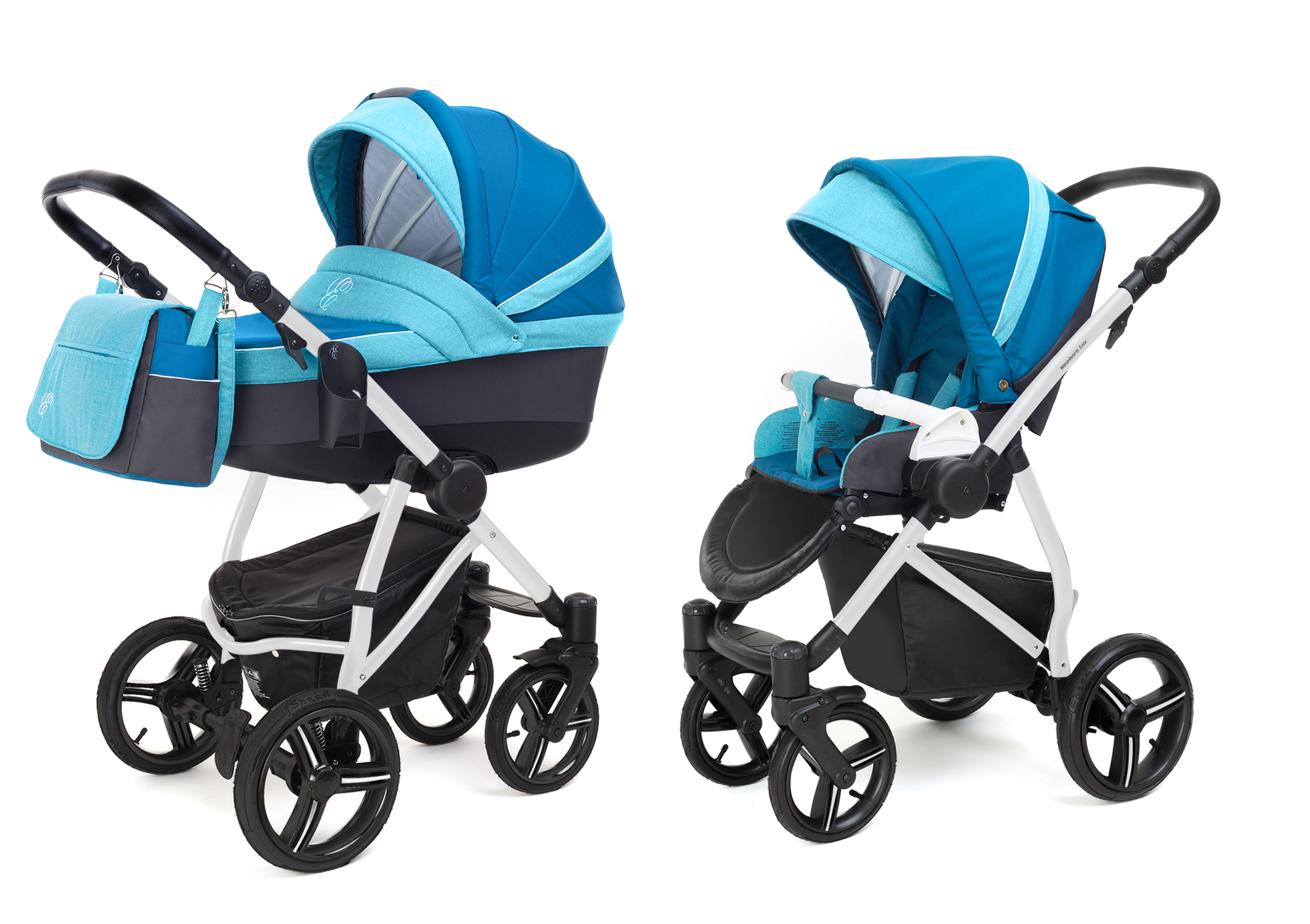 Коляска 2 в 1 Esspero Grand Newborn Lux (шасси White) Breeze