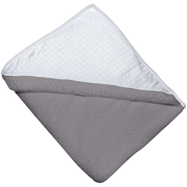 Red Castle Apron Bath Towel Dark Grey-White