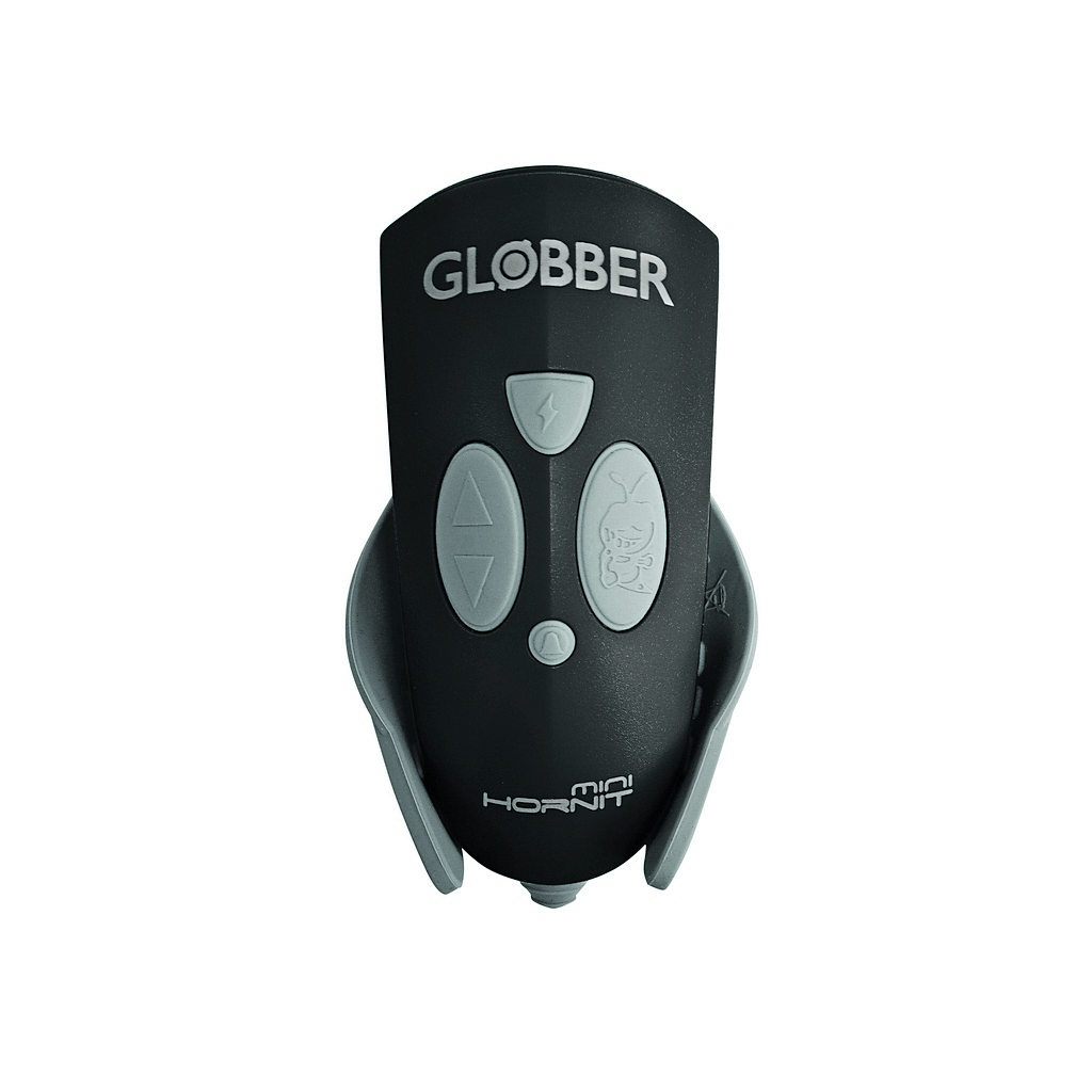 Звонок-фонарик Globber для самокатов Mini Hornit 25 мелодий Black