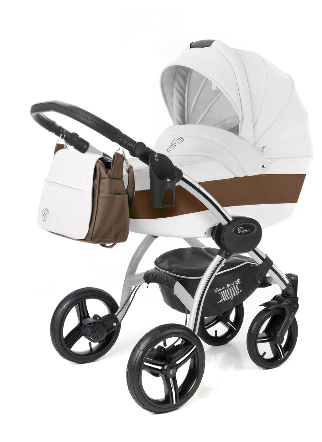 Коляска для новорожденных Esspero Grand I-Nova (шасси Grey) Canella leatherette
