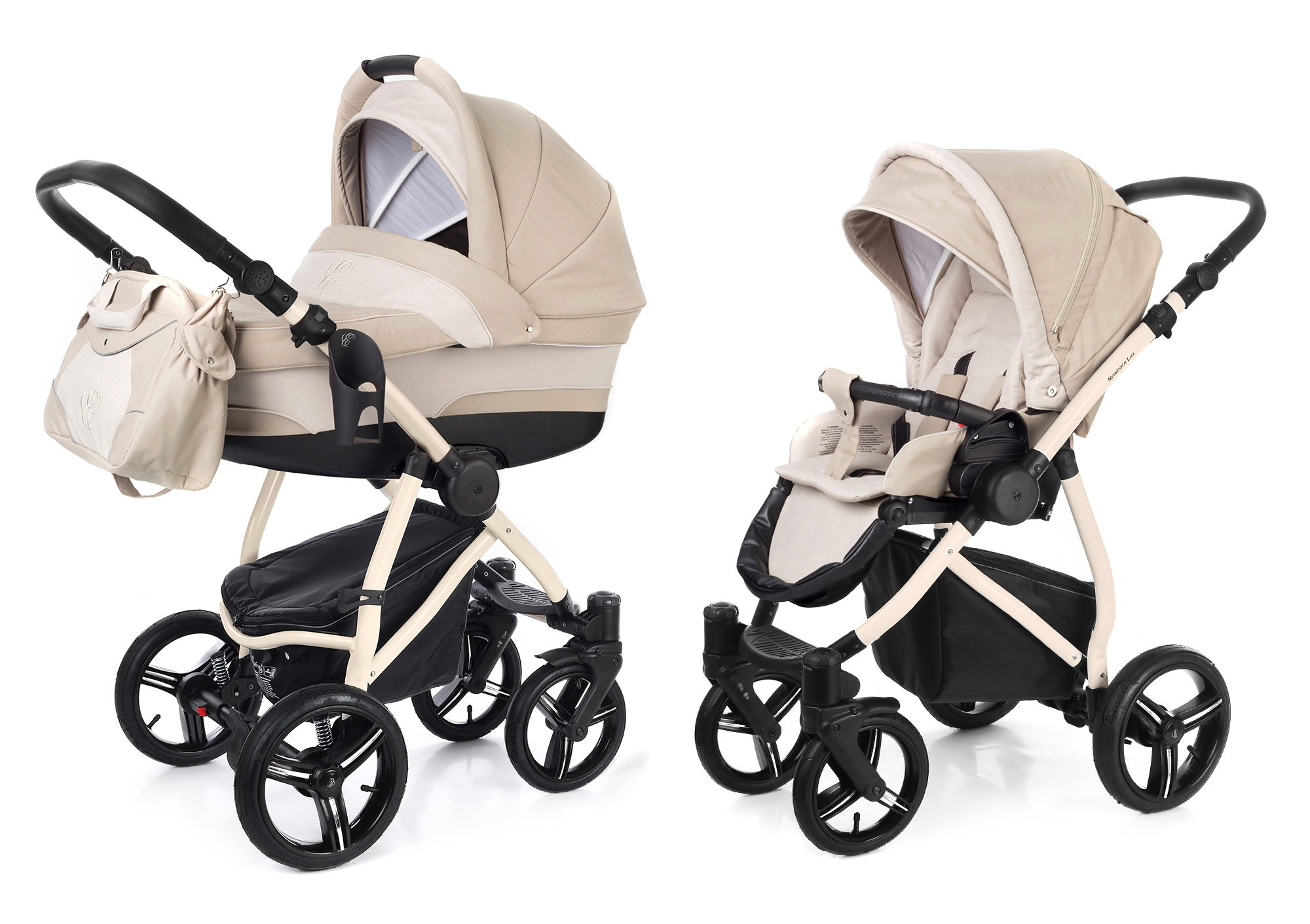 Коляска 2 в 1 Esspero Newborn Lux (шасси Beige) Khakki Beige