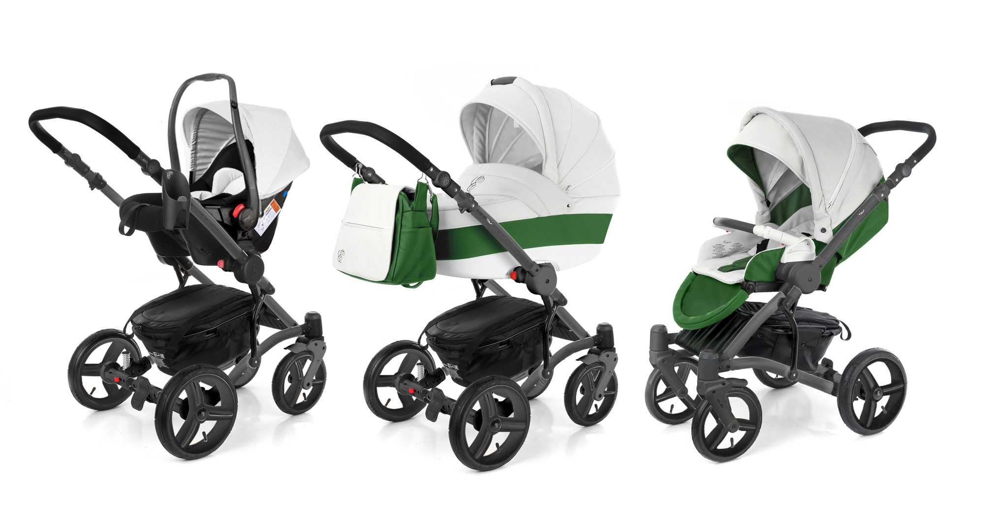 Коляска 3 в 1 Esspero Grand Tour Apple leatherette