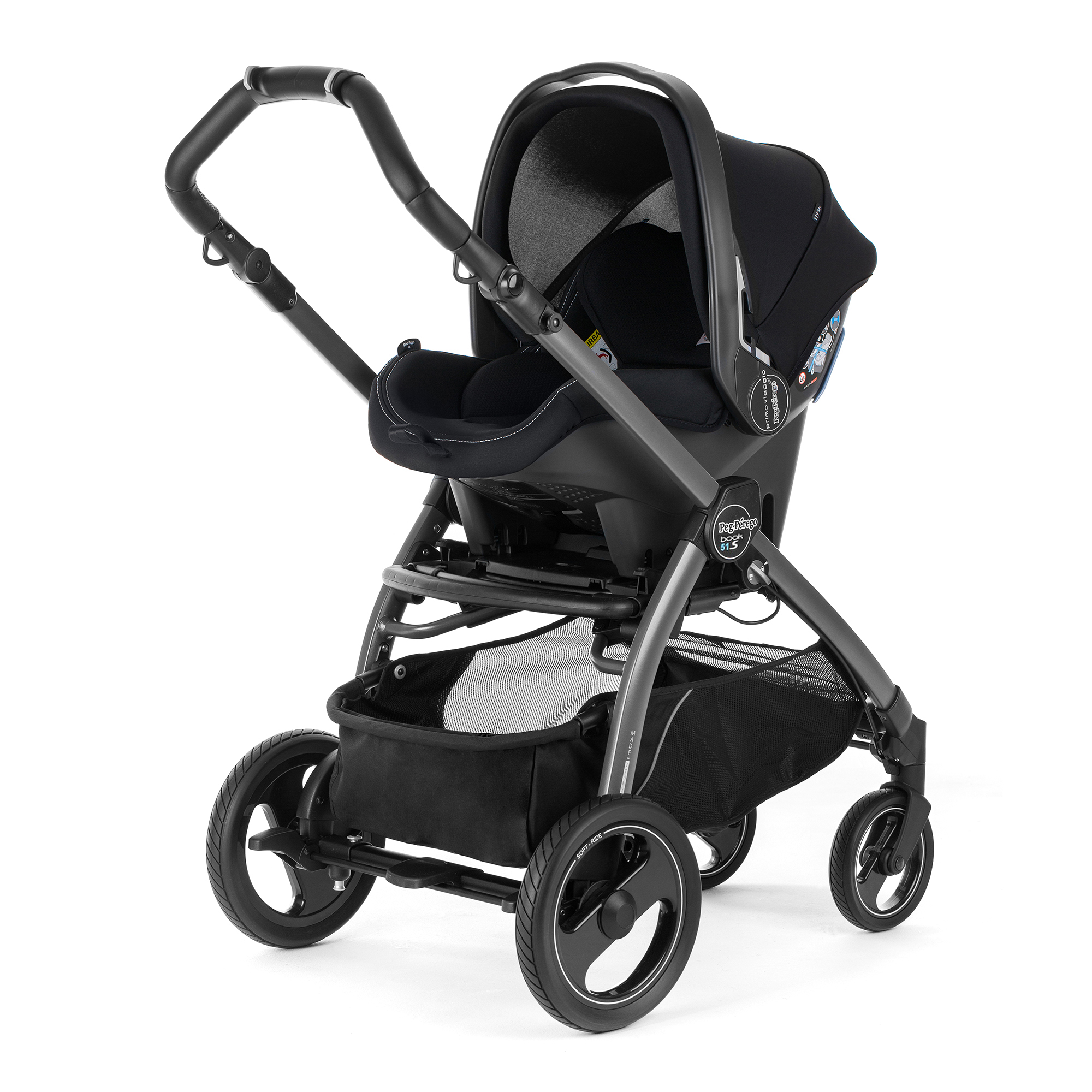 Автокресло Peg Perego Primo Viaggio SL на шасси Book 51S (шасси White/Black) Onyx