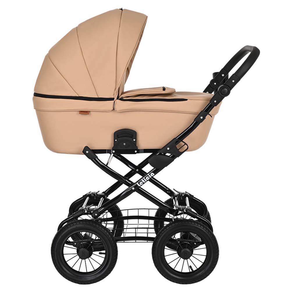 Коляска для новорожденных Pituso Leticia Classic Кожа /12d Camel