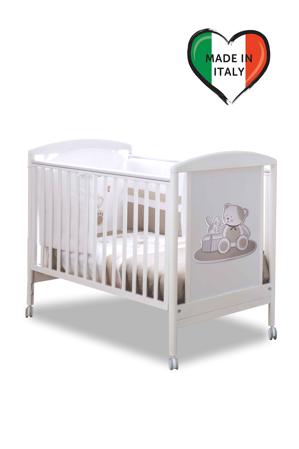 Детская кроватка Pali Lallo 125*65 Белый