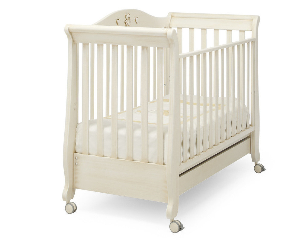 Детская кроватка Erbesi Royal Antique White
