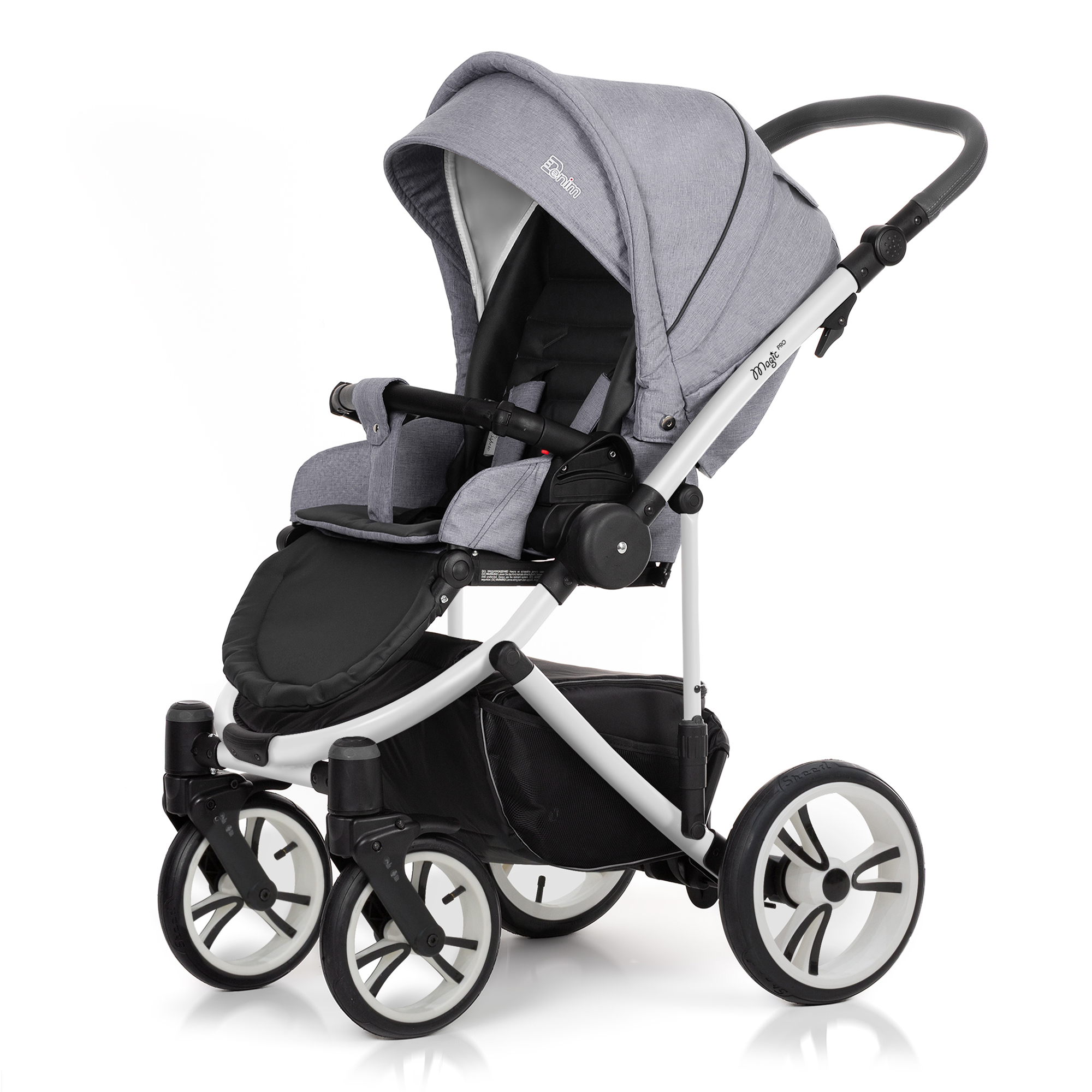 Прогулочная коляска Esspero Denim (шасси Magic Pro White) Grey