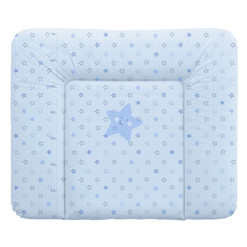 Пеленальный матрас мягкий Ceba Baby 70х85 Stars Blue
