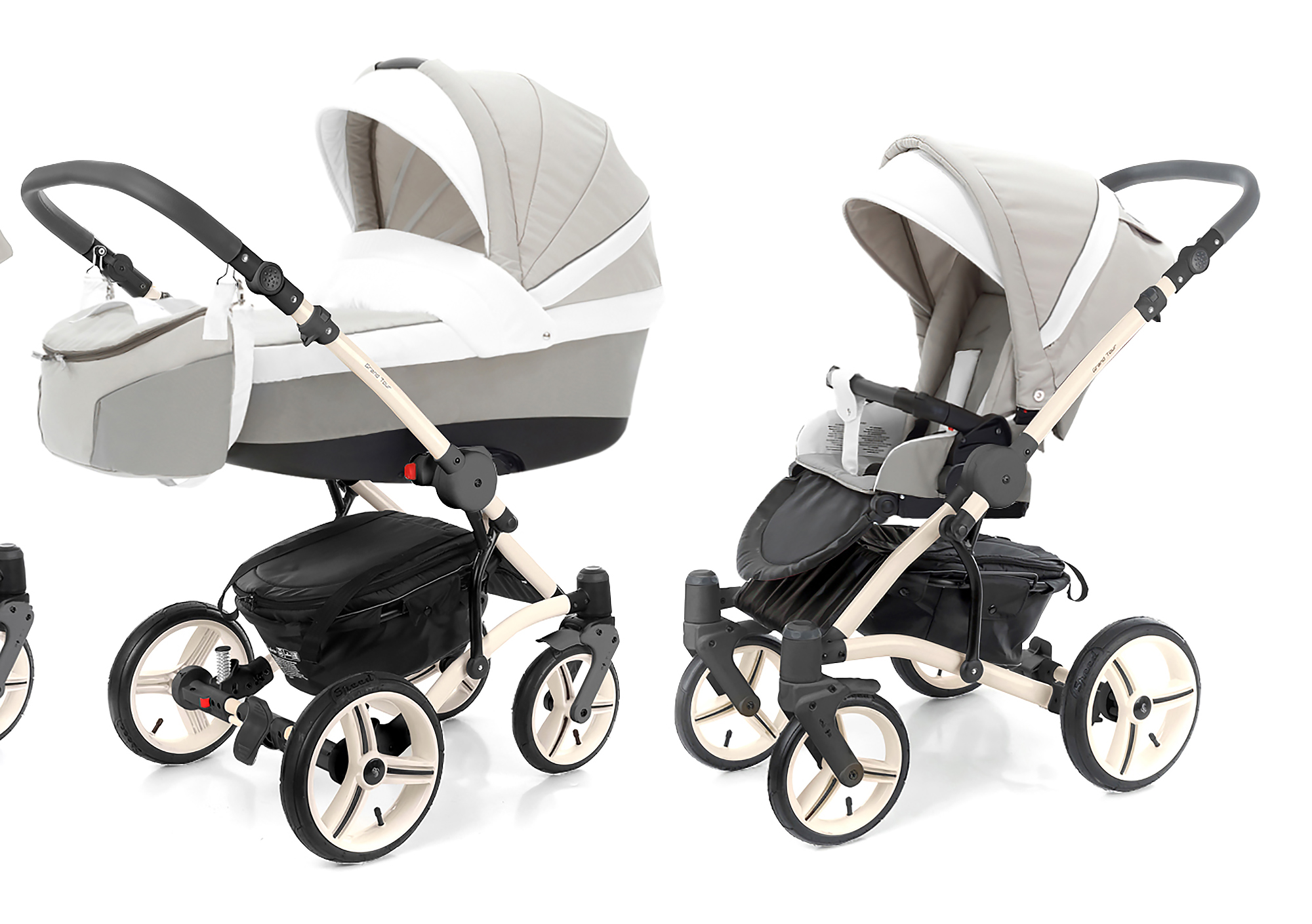 Коляска 2 в 1 Esspero Grand Tour (шасси Beige) Vanila