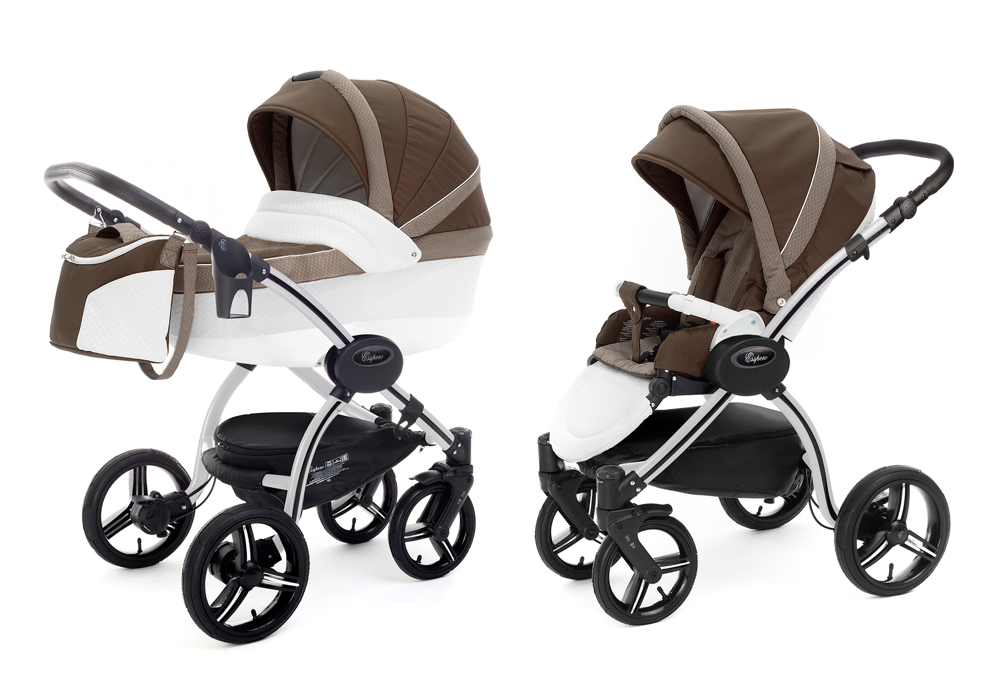 Коляска 2 в 1 Esspero Grand I-Nova (шасси Grey) Royal Brown
