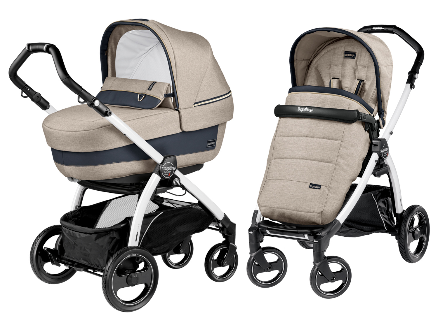 Коляска 2 в 1 Peg-Perego Book Plus S Luxe Beige