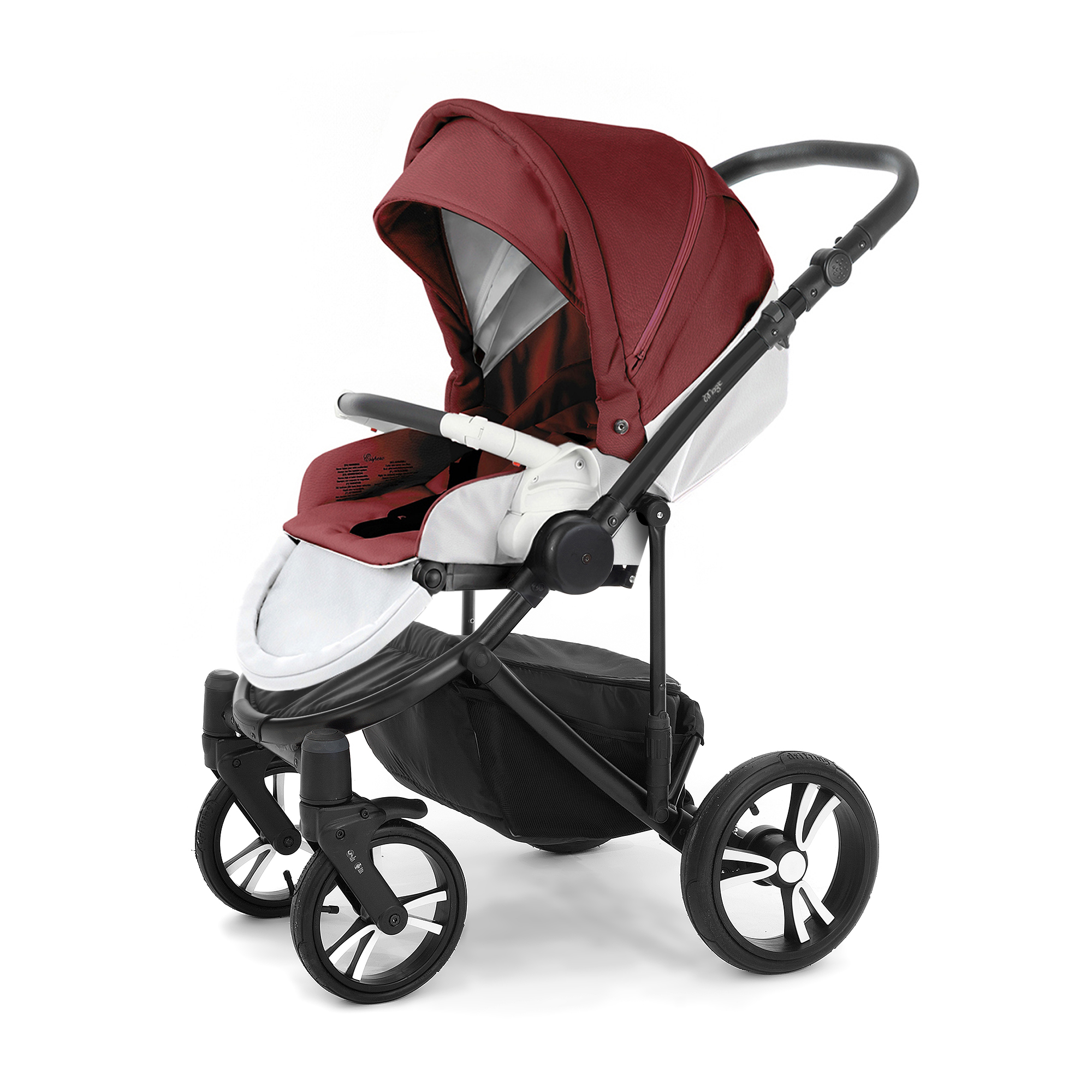 Прогулочная коляска Esspero Magic Alu (шасси Black) Cherry leatherette