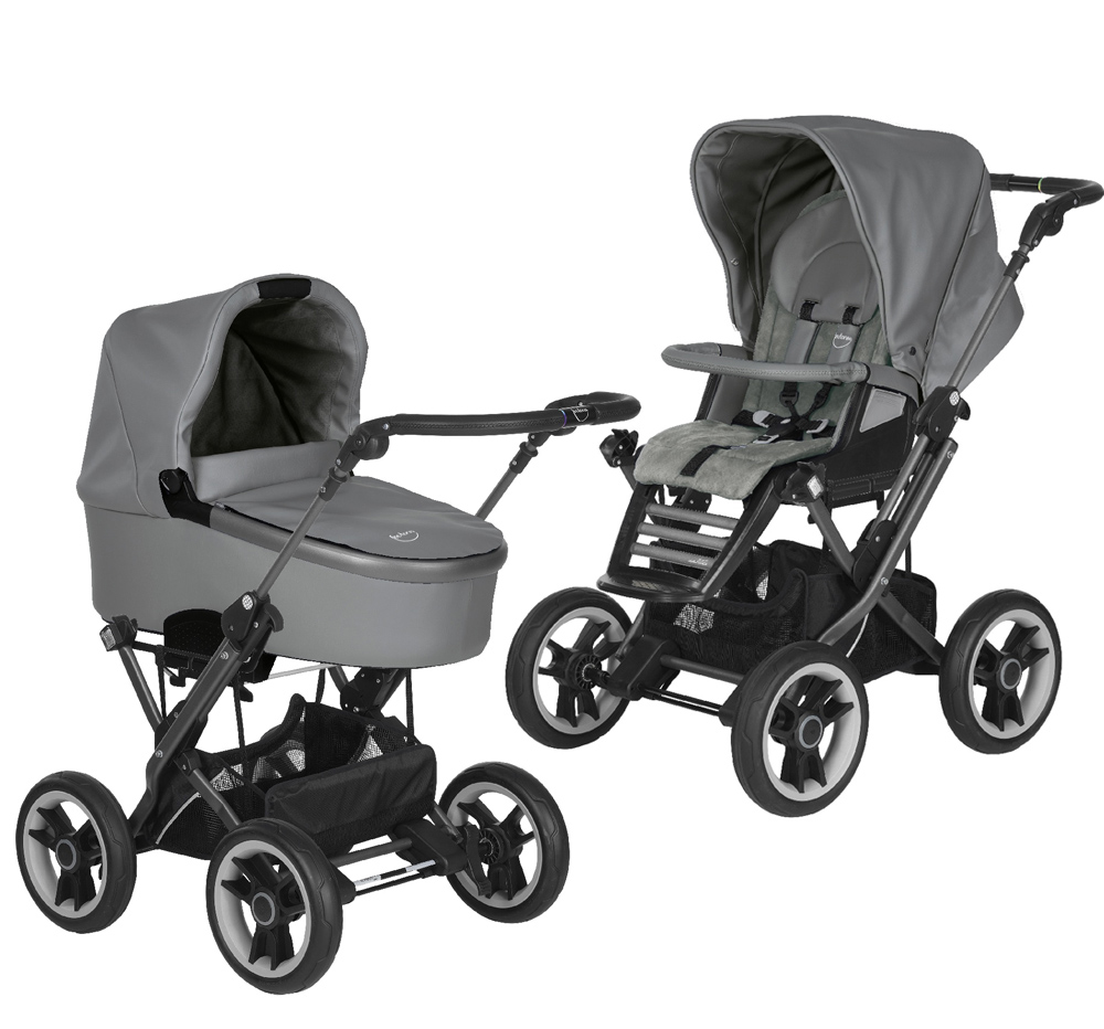 Коляска 2 в 1 Teutonia Mistral Primus V4 (шасси Graphite) 6055 Slate