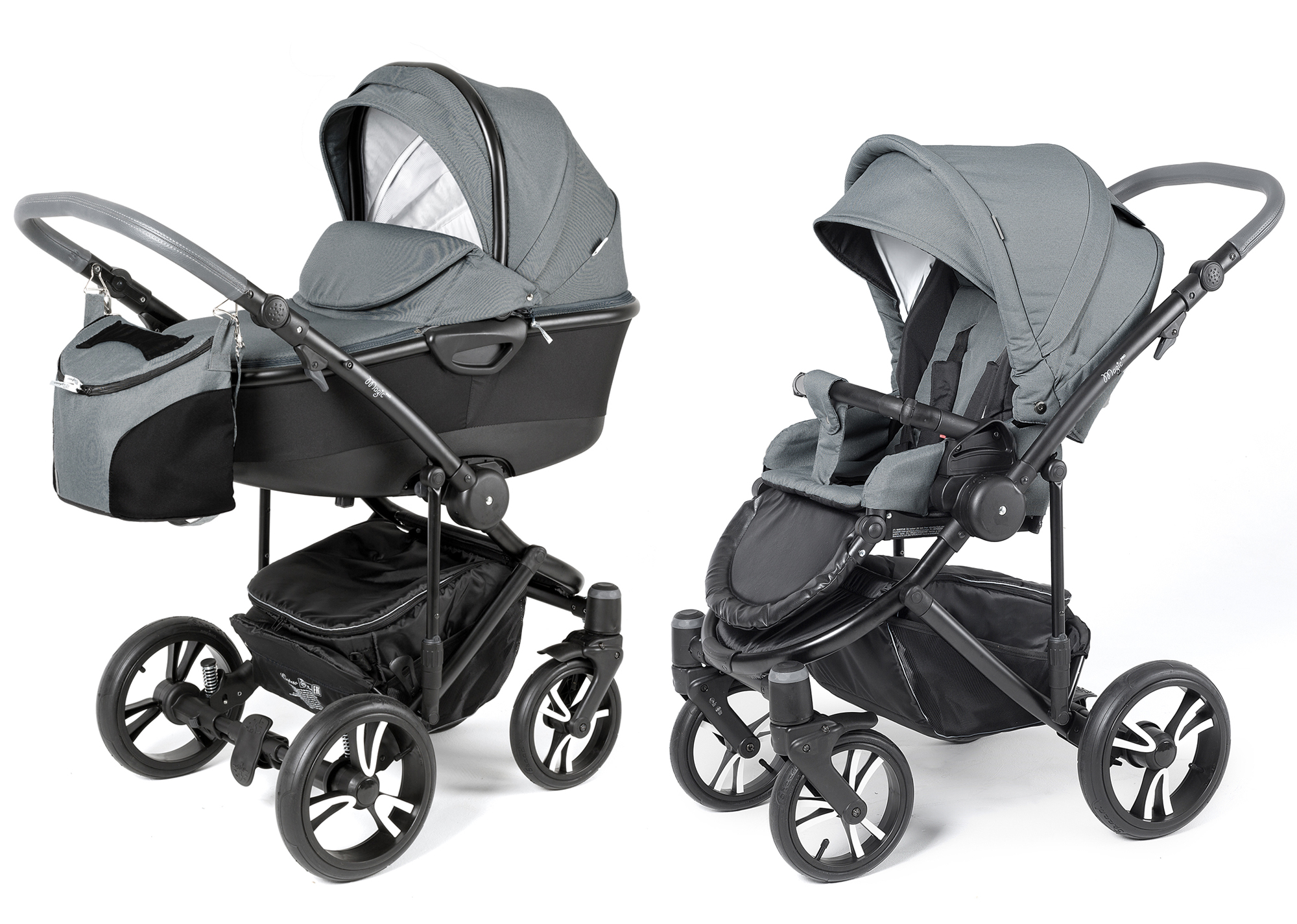 Коляска 2 в 1 Esspero Magic Pro Alu (шасси Black) Asphalt