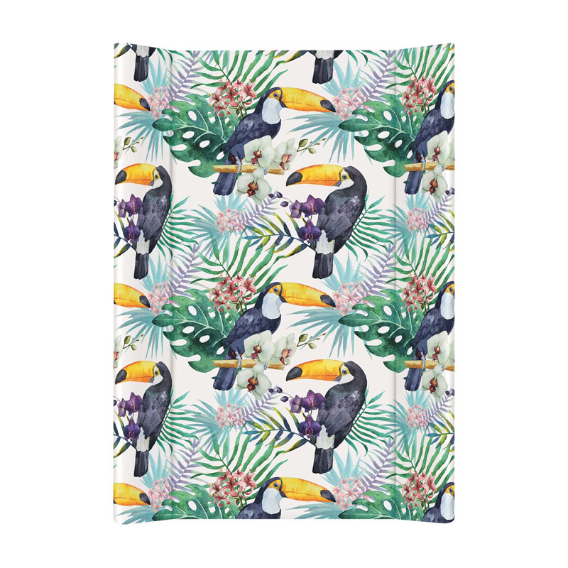 Пеленальный матрац 70 см Ceba Baby Flora Fauna мягкий без изголовья Tucan W-102-099-544