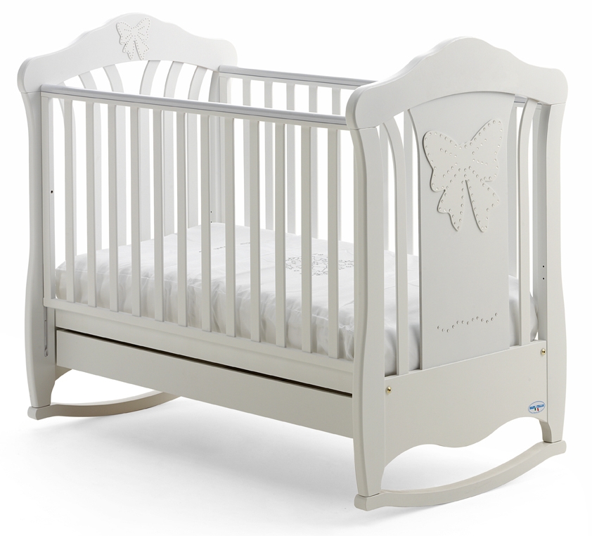 Детская кроватка-качалка Baby Italia Mimi Белый (Bianco)