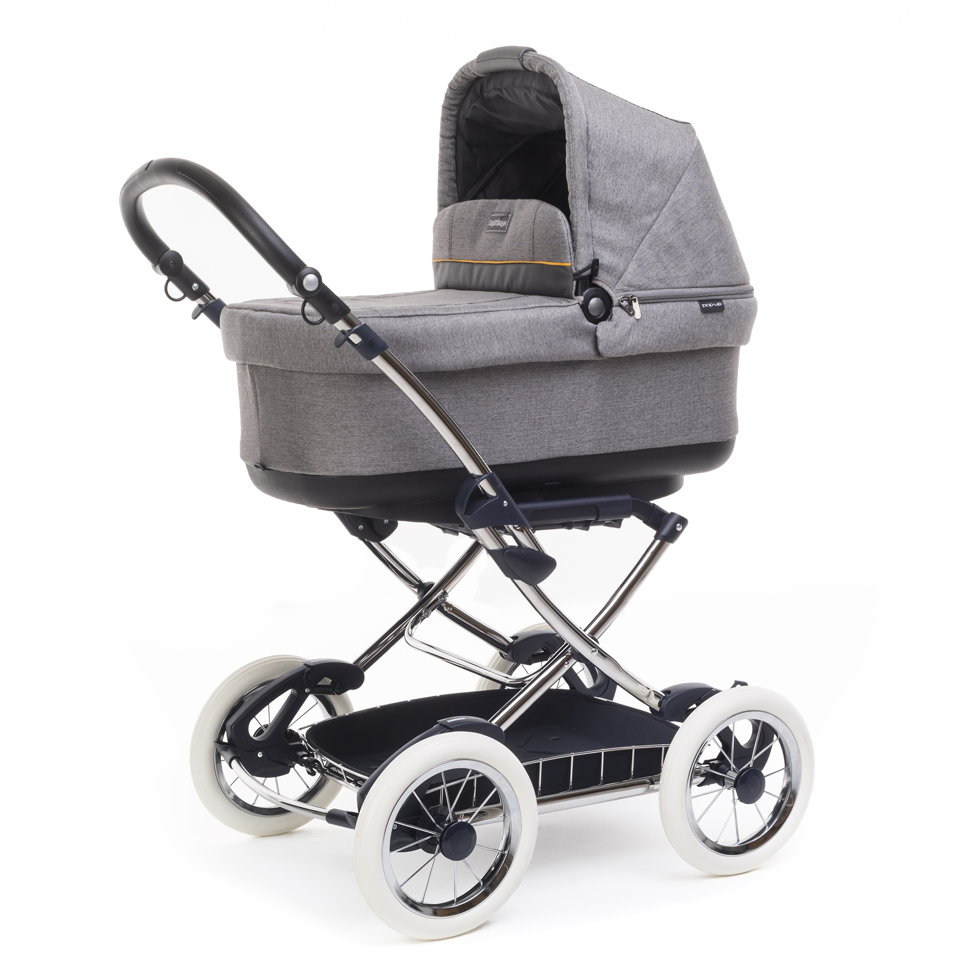 Коляска для новорожденных Peg Perego Navetta Pop-Up Chrome Luxe Grey