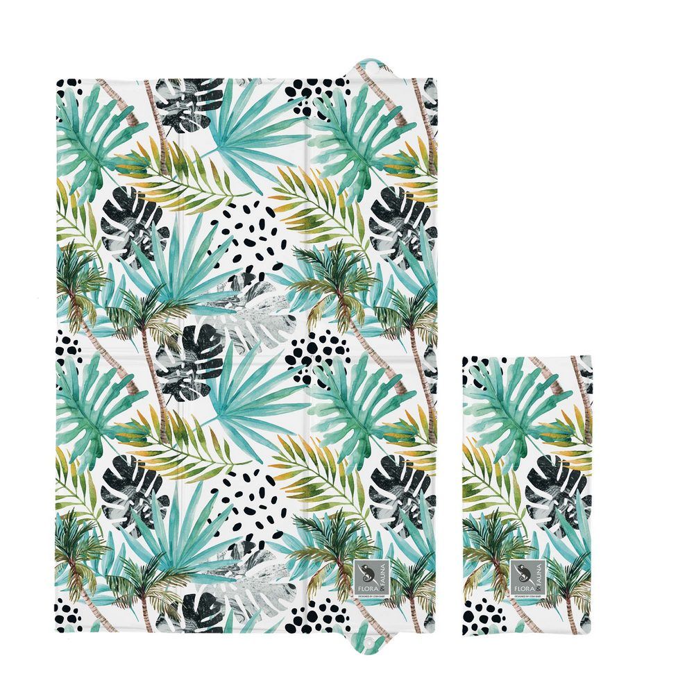 Матрац пеленальный Ceba Baby 40*60 см для путешествий Flora & Fauna Palmas W-305-099-576