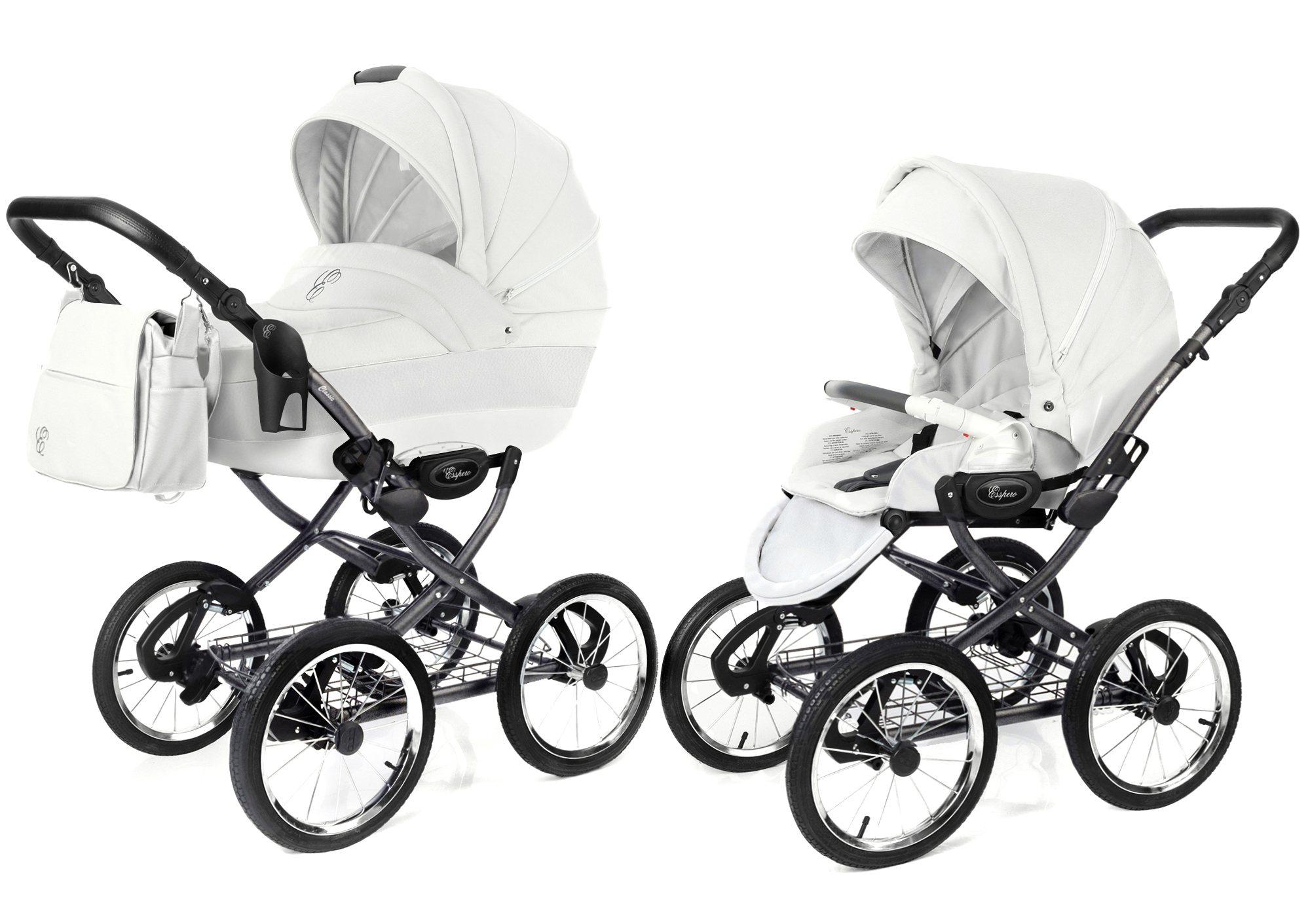 Коляска 2 в 1 Esspero Classic Alu (шасси Grey) Argtic leatherette