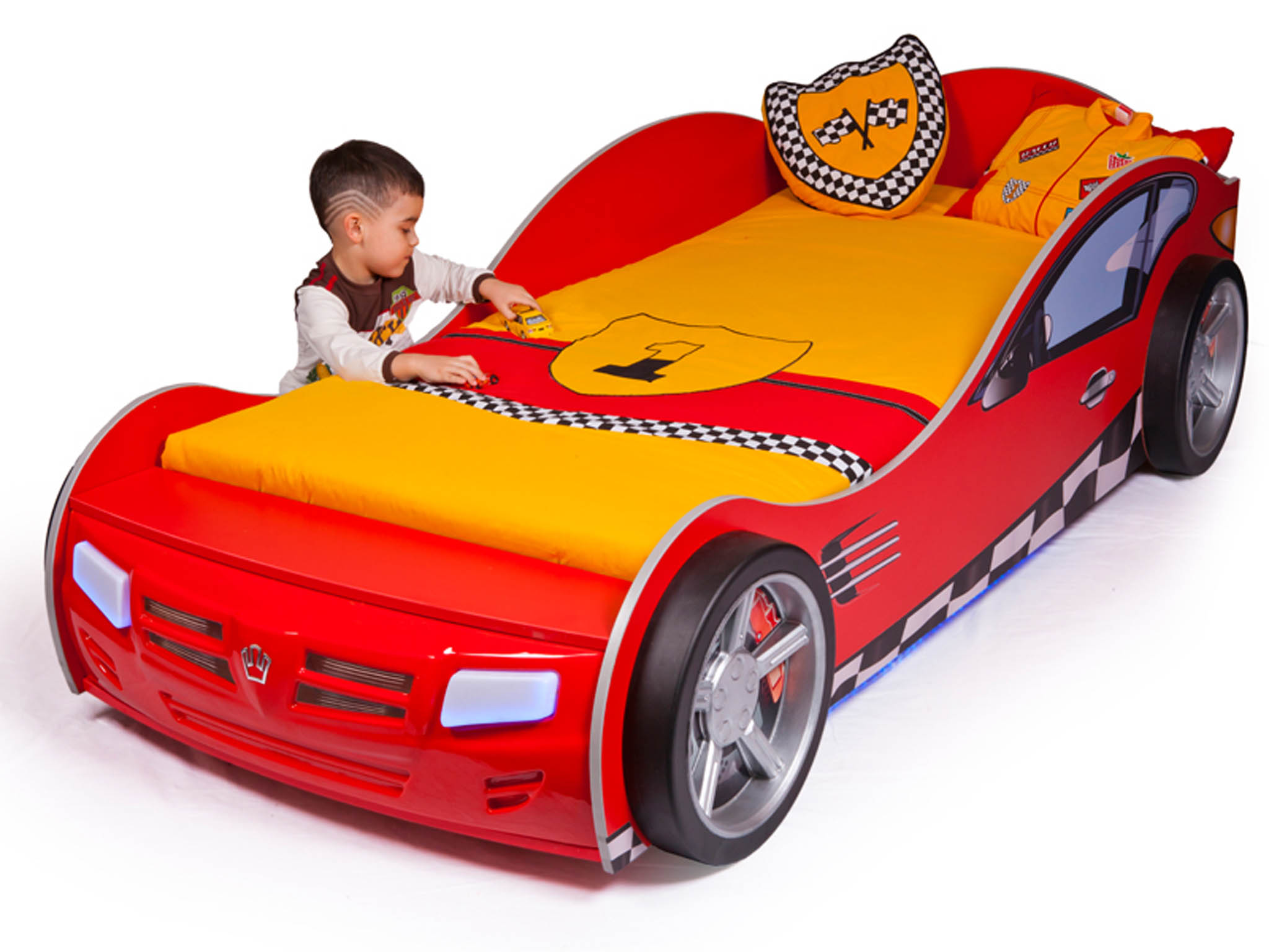 Кровать машина ABC-KING FORMULA 190*90 Красная