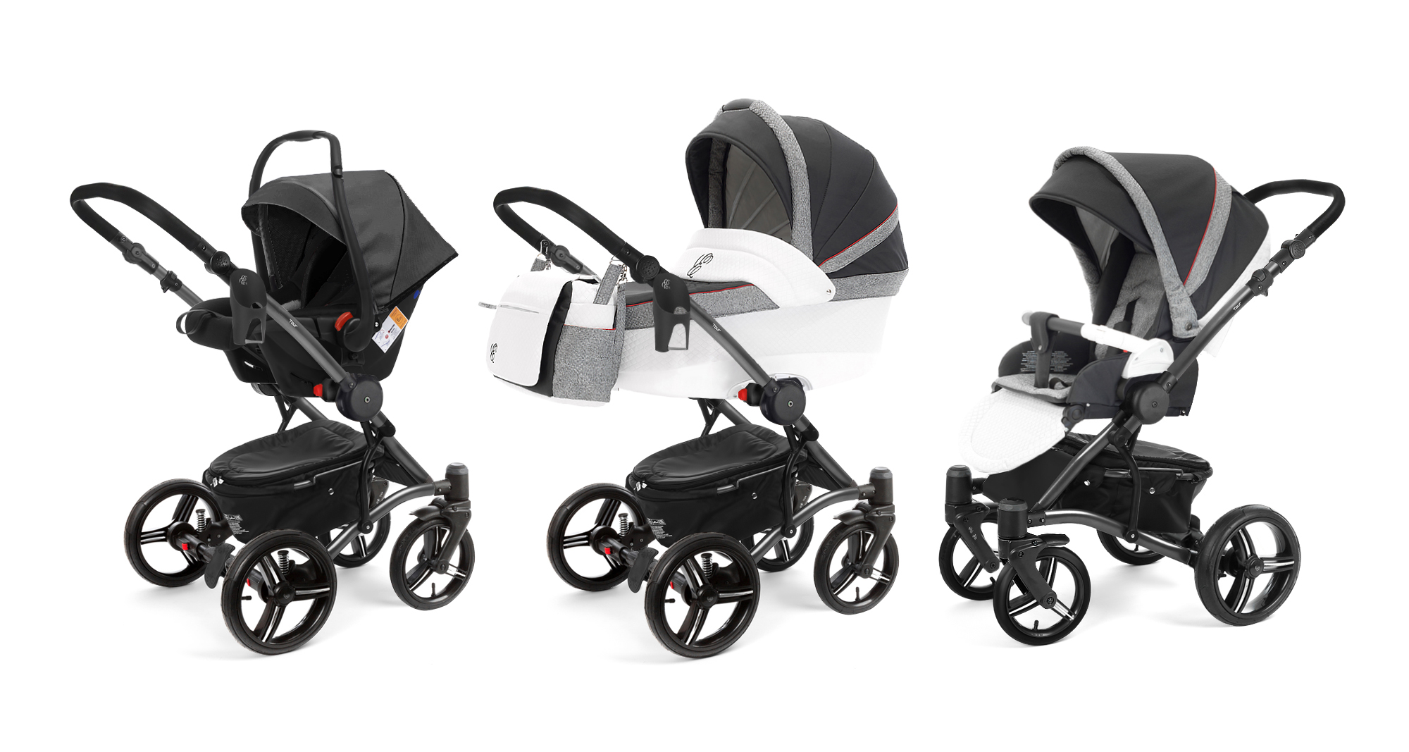 Коляска 3 в 1 Esspero Grand Tour (шасси Graphite) Royal Grey